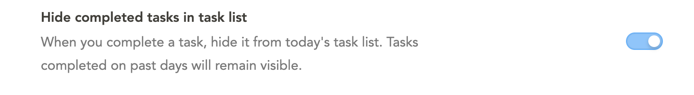 Green checkbox positions on calendar