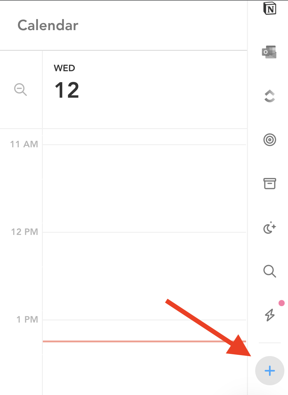 Trash bin in right panel