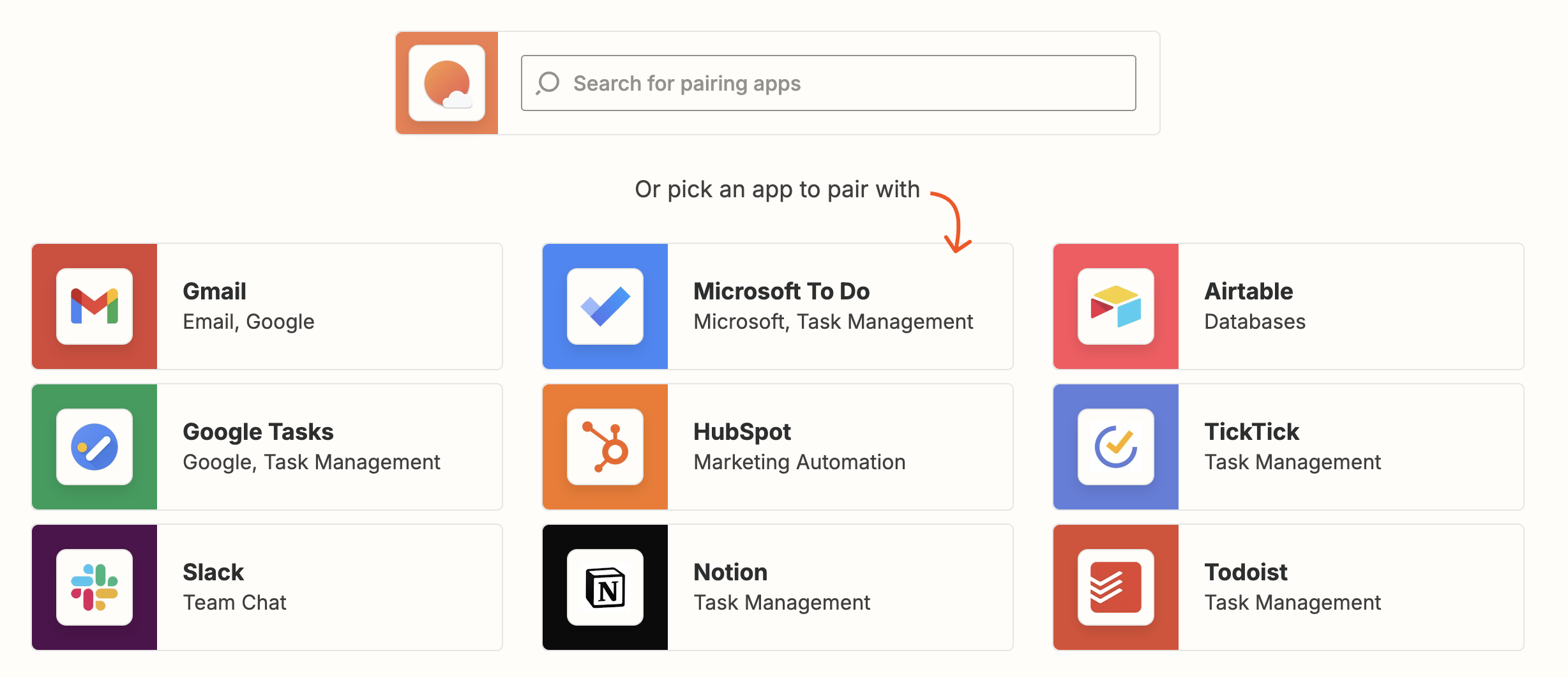 Zapier connected apps